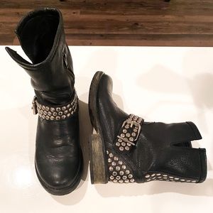 Steve Madden Studded Biker Boots | genuine leather